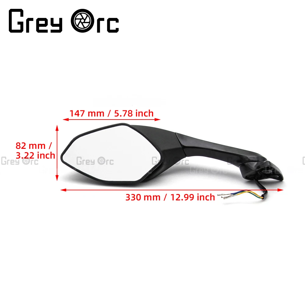 Motorcycle Rear View Mirror Side LED lamp Accessories Rearview Mirrors Refit For Yamaha R6 2017 2018 2019 R1 2015-2020 R 6 1