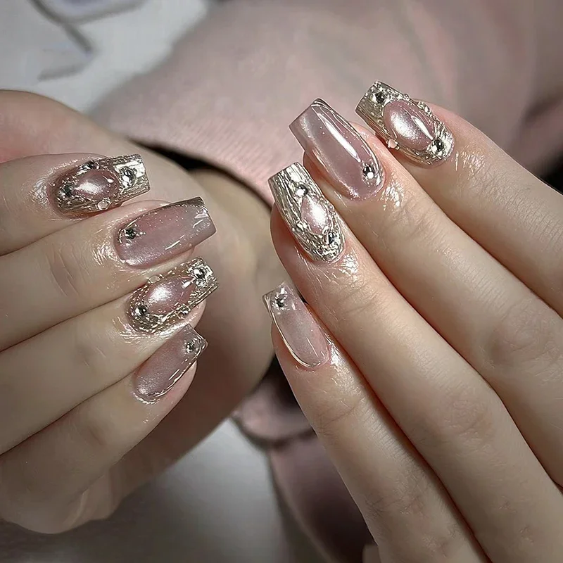 1 Bottle Magnetic Glitter For Nails Universal Porcelain White Cat Eye Powder Can Use With All UV LED Gel DIY Manicure Art Decora