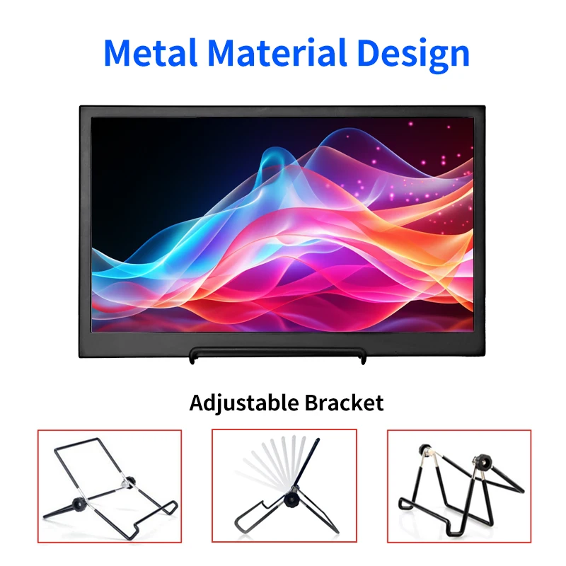 11.6 Inch HD 1366*768/1920*1080 Metal Case Industrial Portable Monitor Widescreen No Touch Function VGA HDMI LCD Display