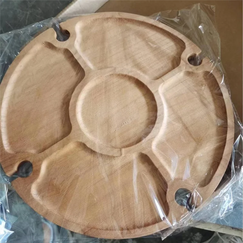 Mesa de picnic plegable de madera con soporte para copas de vino, estante portátil para copas de vino y plato compartimento para exteriores, fácil de usar