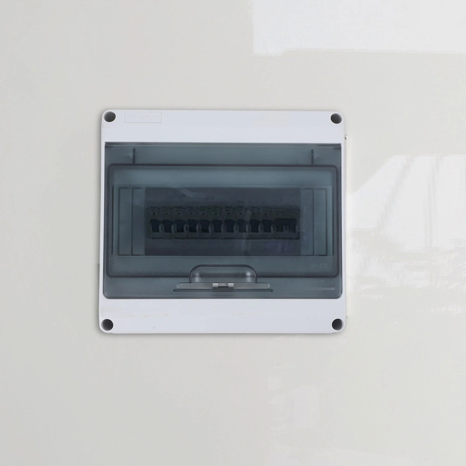 8 Way Waterproof Distribution Box IP65 Outdoor Lockable Electrical Panel Box Transparent Window High