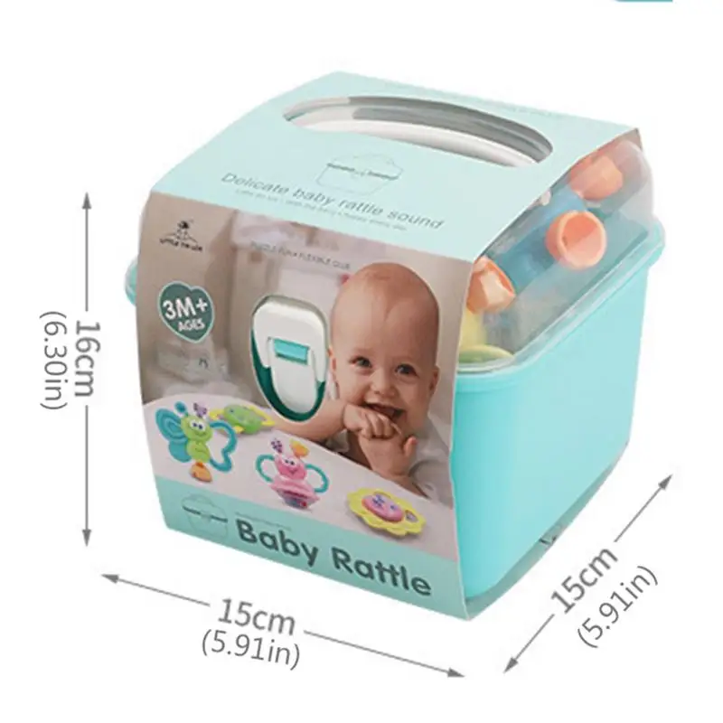 Giocattoli per la dentizione del bambino regali di compleanno per neonati giocattoli a sonagli Set Shaker Grab And Spin giocattoli educativi precoci per neonati