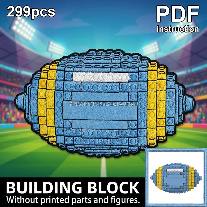 

Набор для самостоятельной сборки: Спортивная игра-конструктор, мяч для регби, подарок для фанатов, строительные блоки, игрушка