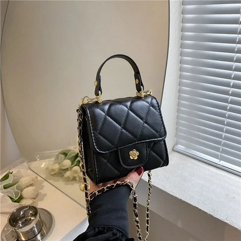 

Small square bag women's fashion casual diamond chain bag