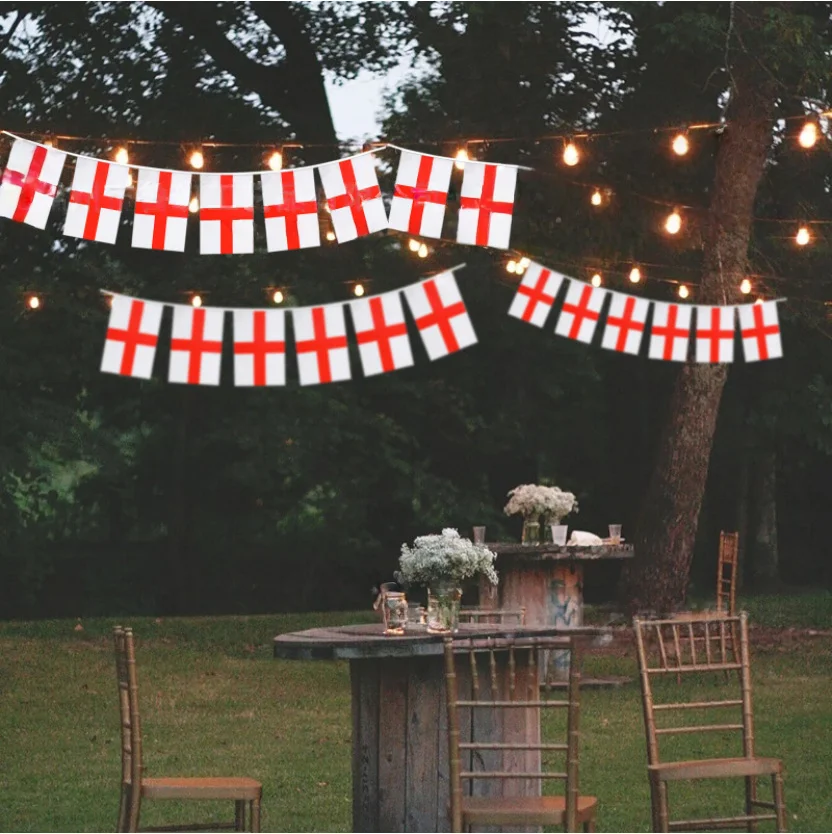 EOODLOVE England-Flagge 14x21cm Hochwertige Polyester-Flagge Banner Kleine England-Flagge Festival Party Feiertagsdekoration