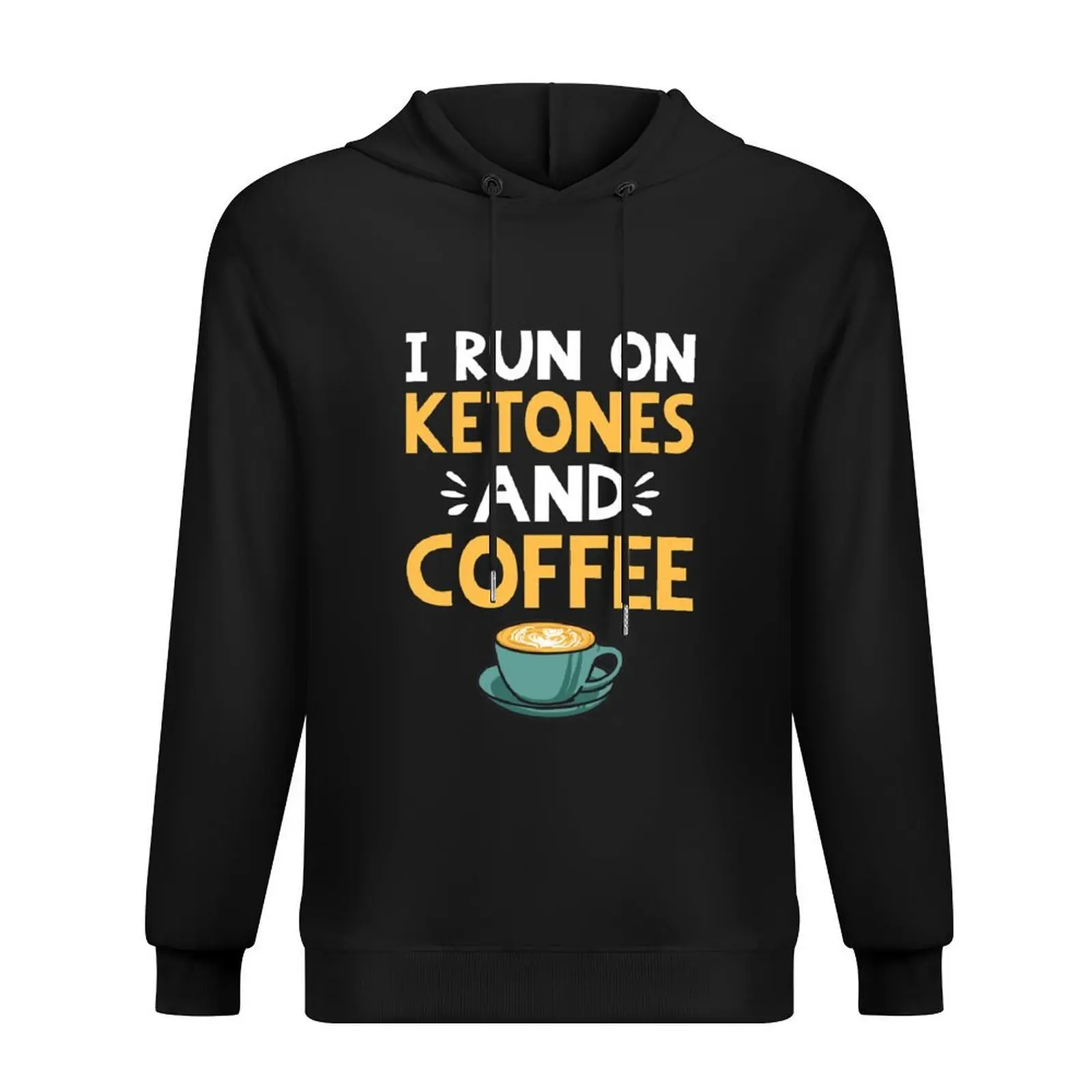 

I Run on Coffee & Ketones for those on Keto Diet Hoodie men's clothing autumn clothes men wear korean clothes men hoodie