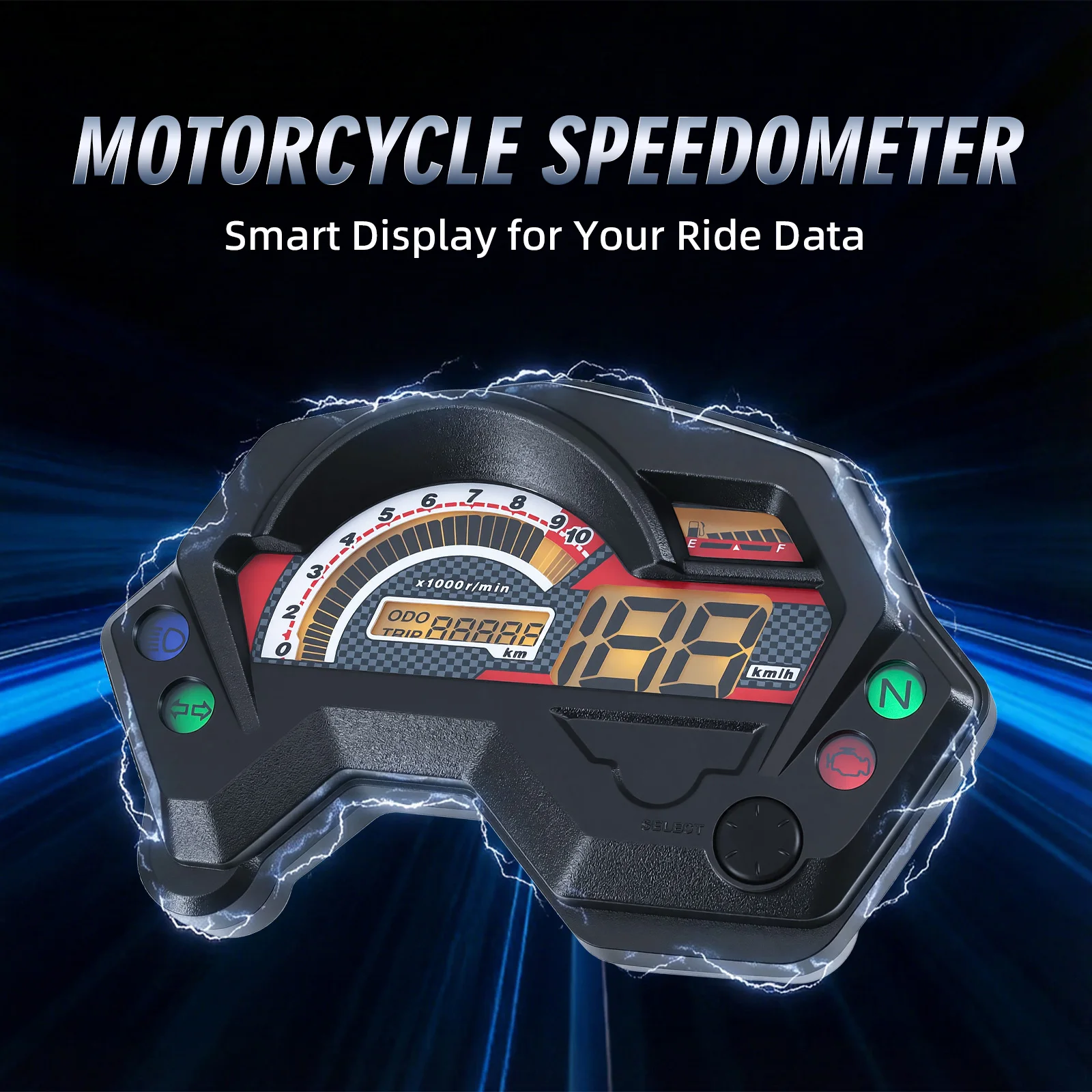 Motorcycle Speedometer Digital Assembly Indicator Tachometer Dashboard Fuel Gauge For Yamaha FZ16 FZ 2.0 16 Cafe Motorbike Parts