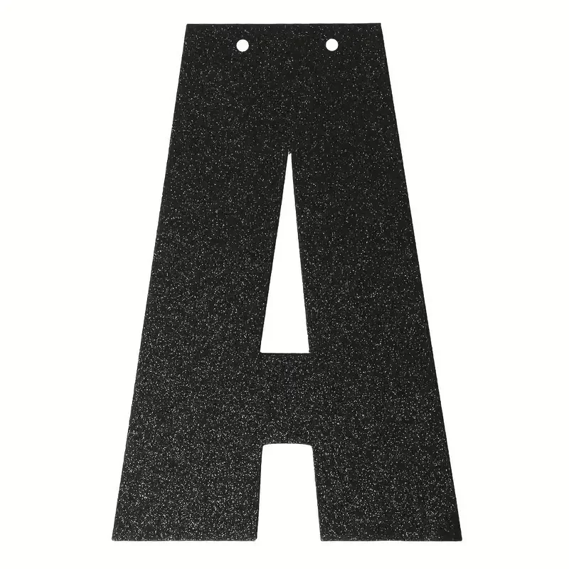 مجموعة واحدة من لافتة حفلات أعياد الميلاد السعيدة باللون الأسود، ديكور للتعليق على الحائط، خلفية للصور، مستلزمات أعياد الميلاد #4