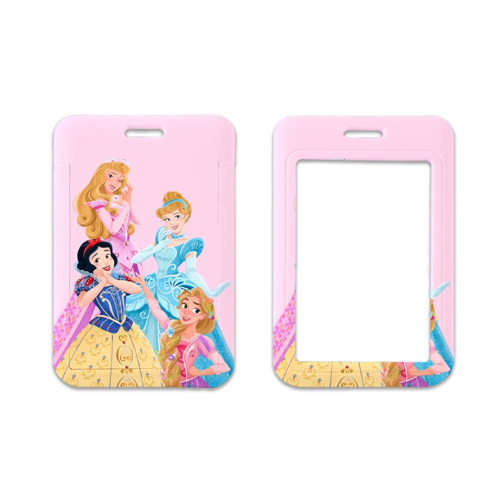 Porte-badge de dessin animé Disney, porte-clés, ULde téléphone, Toy Story, carte d'identité, princesse, sangle de cou, Blanche-Neige, cadeau lariat