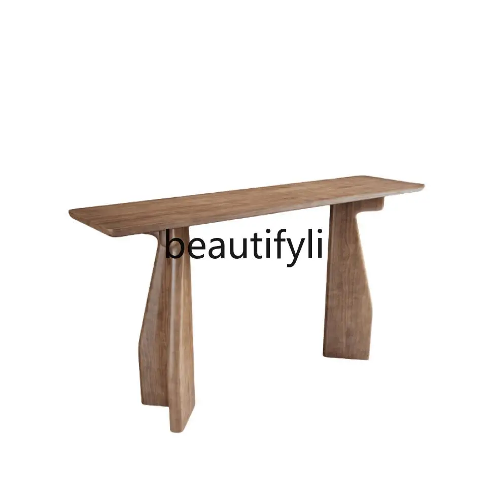 

Solid wood entrance table Entry entrance table against the wall Supply Long case Narrow side table Corridor End view