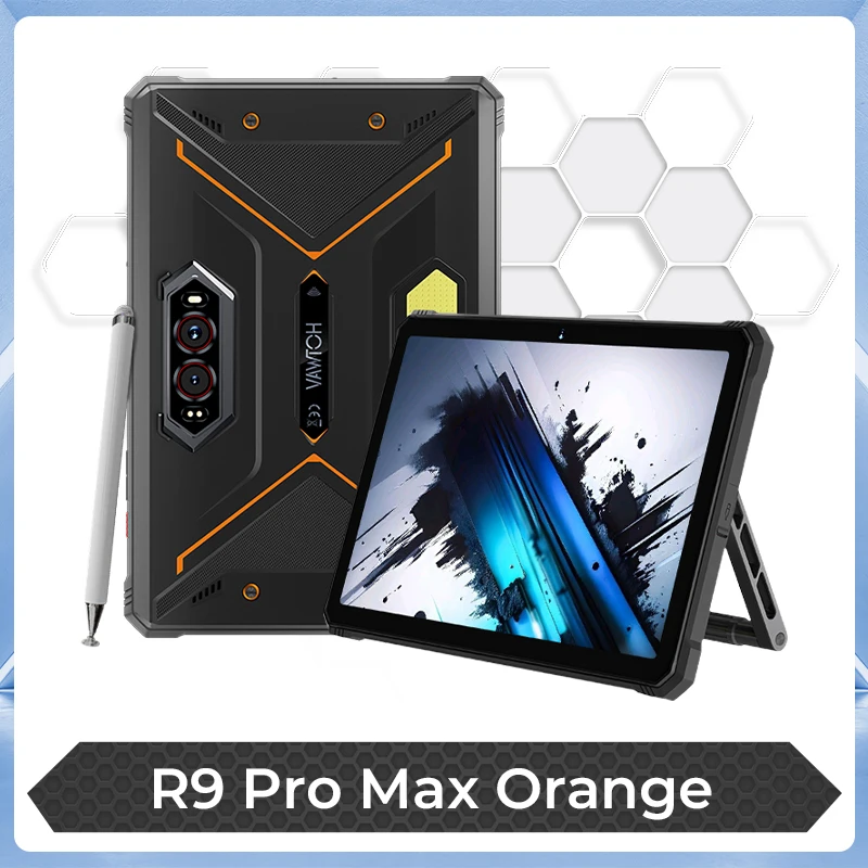 HOTWAV R9 Pro Max 5G Robuuste Tablet 20080mAh Grote Batterij Android 16 Pad 11'' FHD+ 120Hz 8GB 256GB Tablet PC Met Stylus Pen