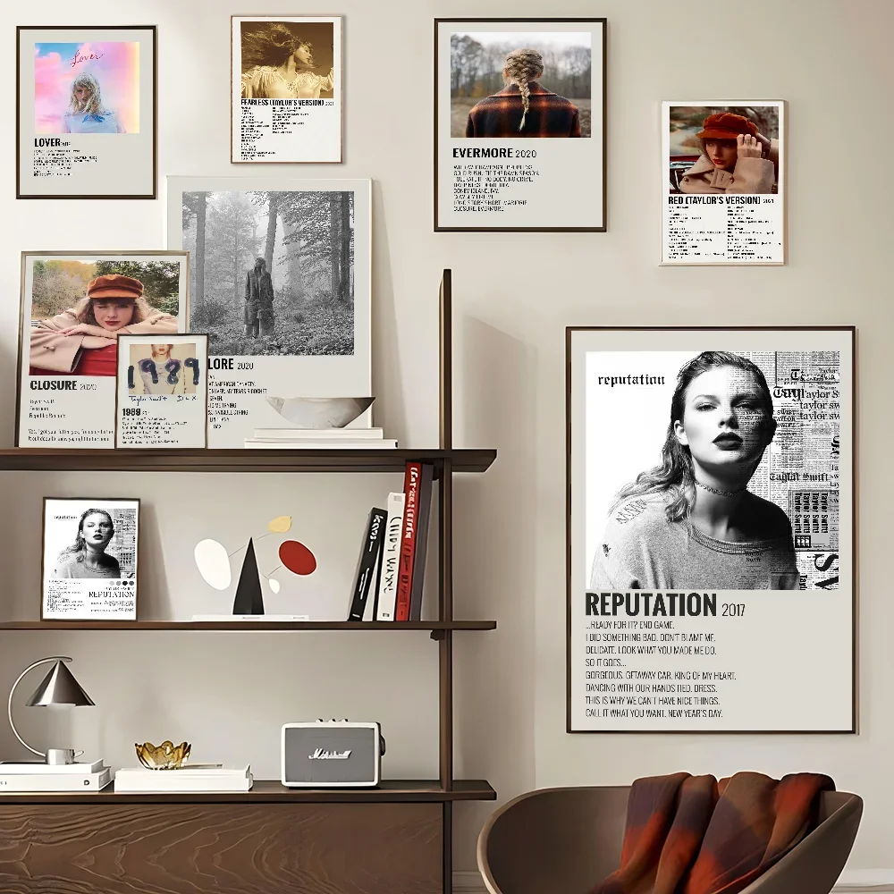 ملصق ورق كرافت ريترو ملصقات عتيقة لديكور الحائط بنفسك مثالي لبار الغرفة والمقهى تايلور أليسون سويفت مستوحى من