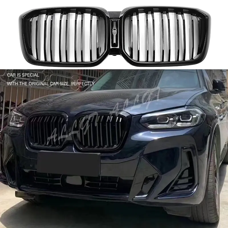 

Front Center Grille Grills Meteor Grille Fit For BMW G01 G02 G08 X3 X4 LCI M40i 20i 30i X3M X4M Double Line Grille 2022+ON