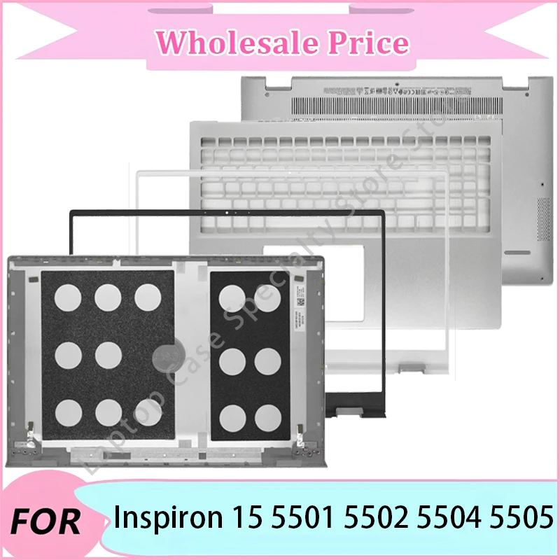 

Новый чехол для Inspiron 15 5501 5502 5504 5505, подставка для рук/нижний корпус/петля/клавиатура/задняя крышка ЖК-дисплея для ноутбука/передняя панель