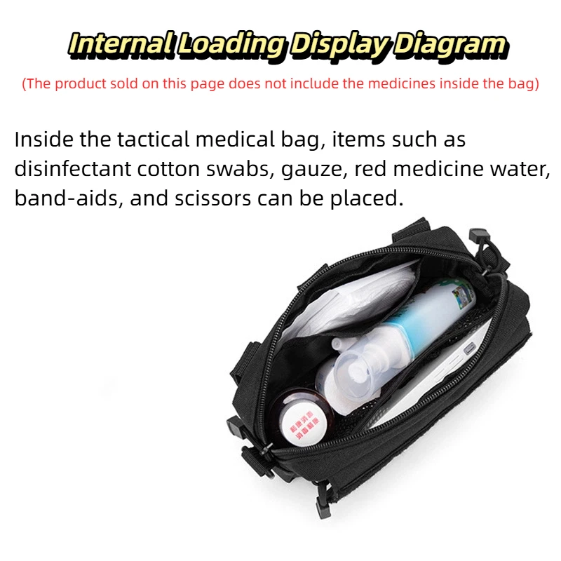 Tactical MOLLE Waist Pack - EDC Tool Kit & Laser Medical Pouch for Outdoor Camping Hunting