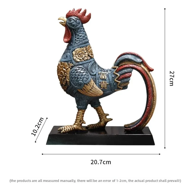 Lucky Rooster Home Decor Statue for Bar Cabinet & Living Room FortuneGift for HousewarmingBusinessOpening FriendsPresentOrnament - Image 6