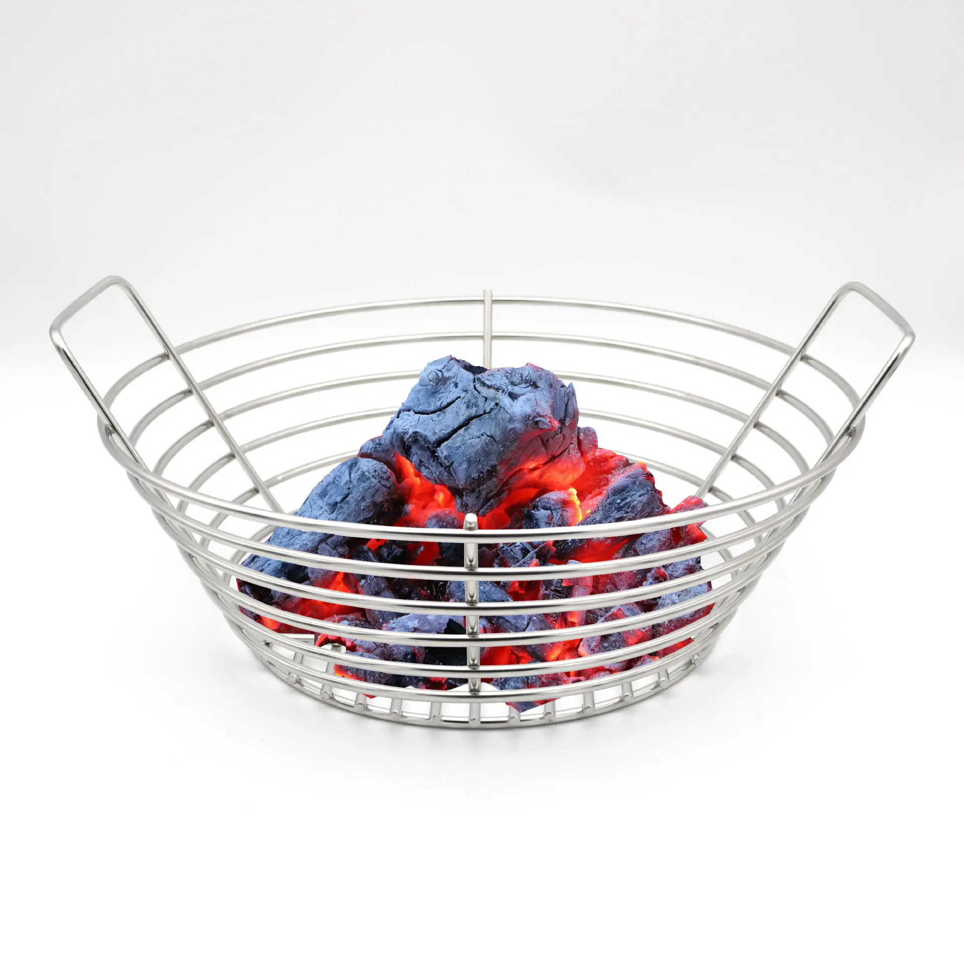 

Толстая сетка для барбекю из нержавеющей стали, карбоновая корзина для барбекю, угольная пластина, прочные принадлежности для барбекю, экономия места на открытом воздухе