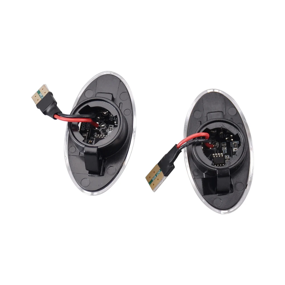 2Pcs Car Dynamic LED Side Repeater Indicator Light Flowing Side Marker Signal Lamp Light for BMW Mini Cooper R50 R52 R53 02-08