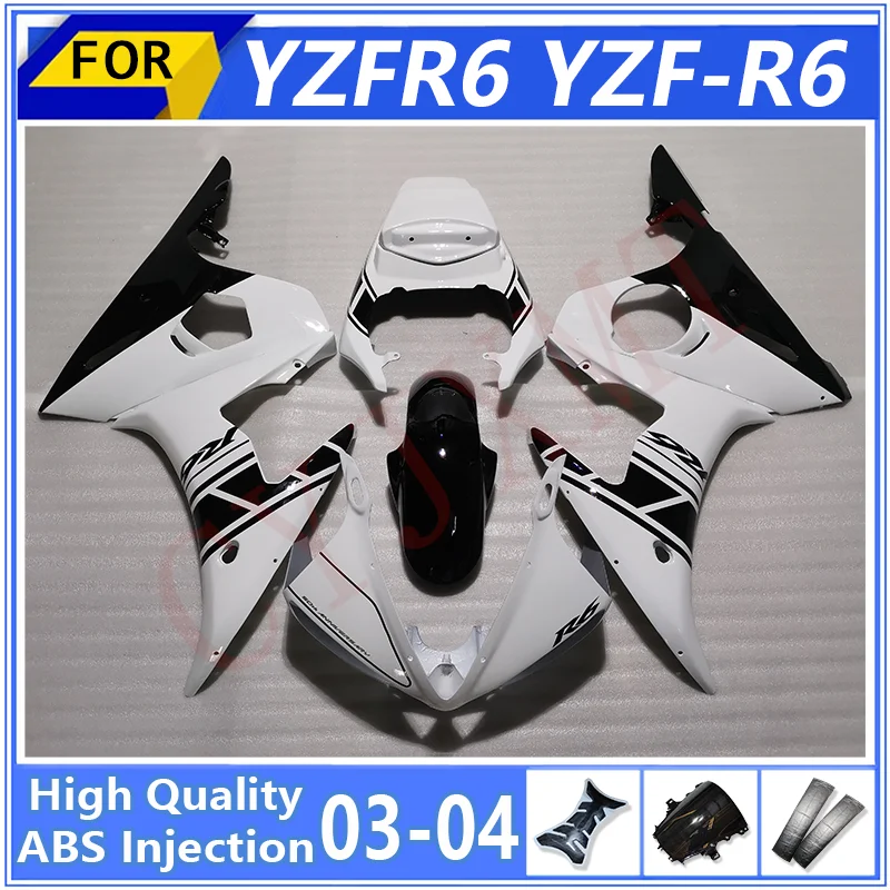 

ABS Motorcycle Fairings Kit For YAMAHA YZFR6 2003 2004 Customize Fairing Panel YZF R6 03 04 New Bodyframe Cowl Shell Accessories