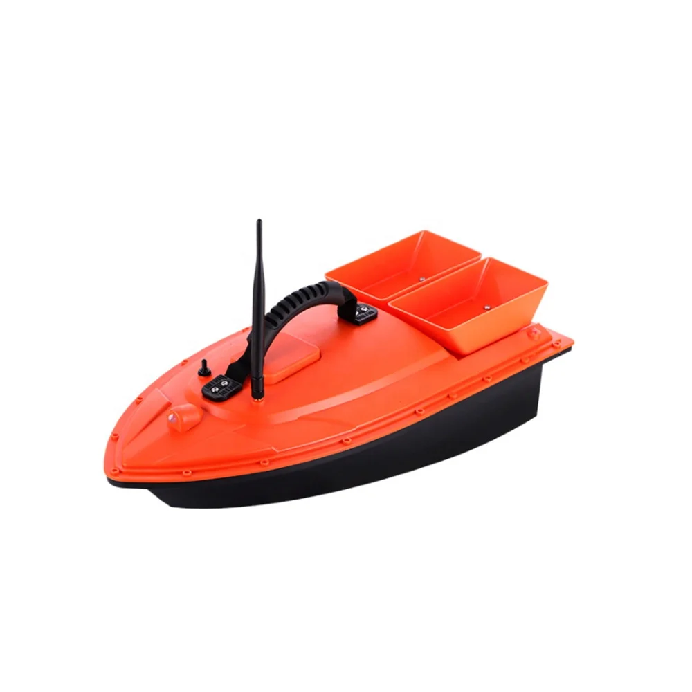 

Remote Control Fishing Bait Boat 1.5kg Feed Delivery Loading 500m With 2 Bait Cabins
