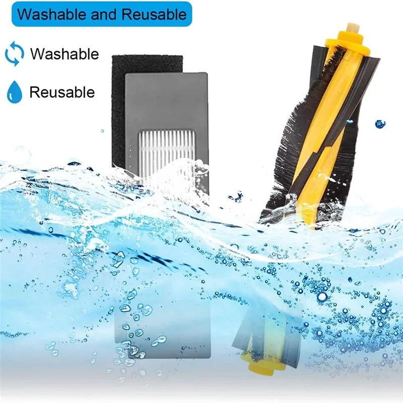 LITE-Acessórios para ECOVACS Deebot OZMO 920, 950, T5, T8, T8 AIVI, T8 Pure, T9, T9 Robô Aspirador de pó sobressalente