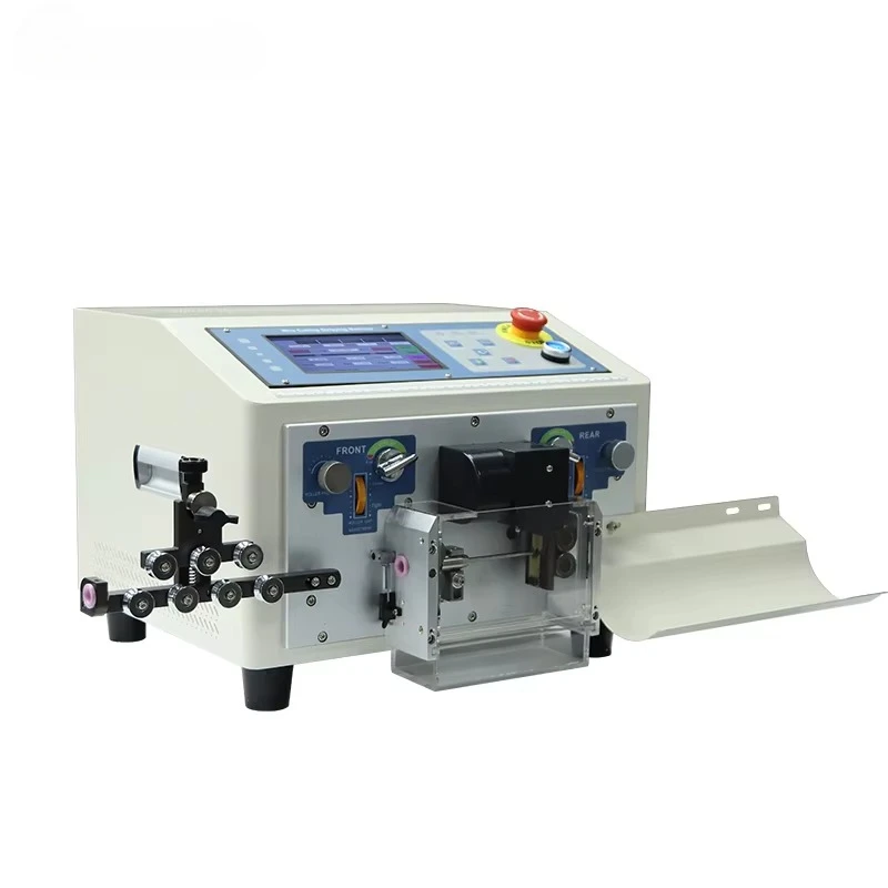 Precision Wire Cutting and Stripping Machine 0.1-6mm² 7-inch Touchscreen 500 Program Storage 0.002 X L High Accuracy