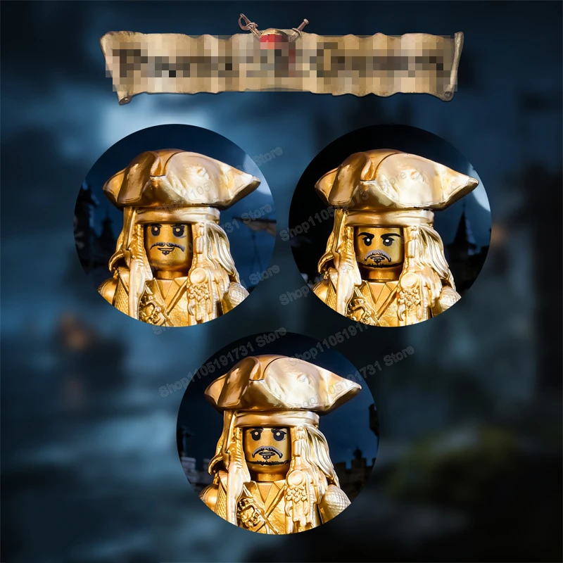 

Коллекция золотых фигурок персонажей мультфильмов, строительные блоки, аксессуары, кирпичики, детские игрушки, подарки LT02