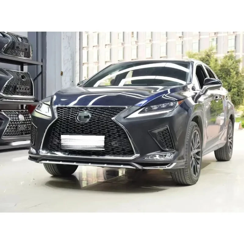 اكسسوارات السيارات لكزس RX330 2006-2008 ترقية إلى RX350 2020 نمط مصدات مصبغة هود الحاجز المصابيح الأمامية المصابيح الخلفية #3