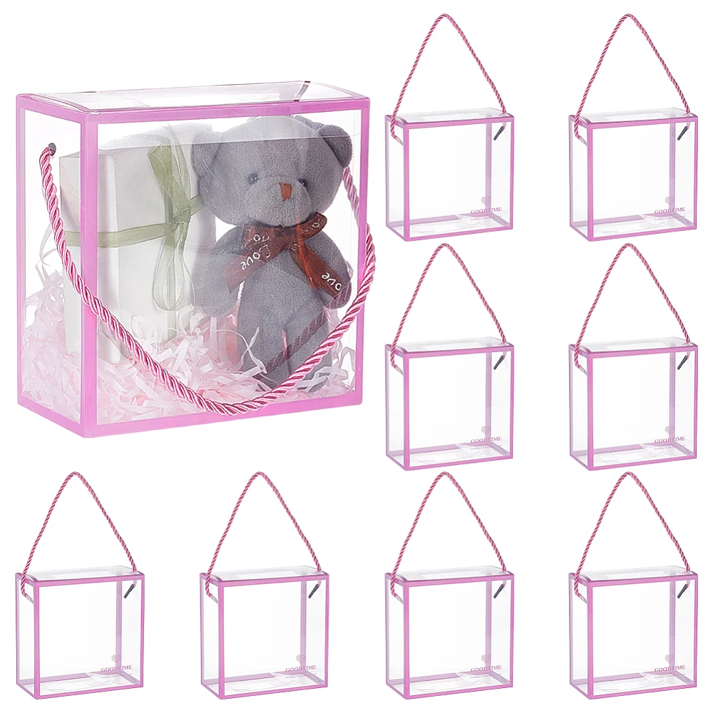 Wedding Favor Box - 10 قطع من صناديق الهدايا الشفافة