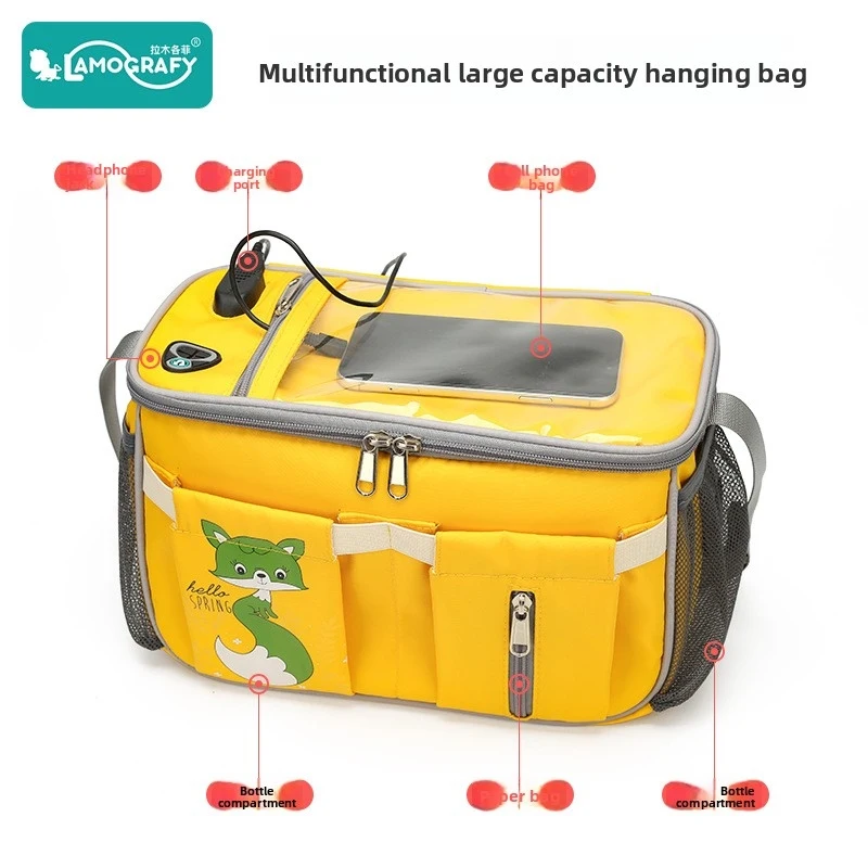 Multifunctional Stroller Bag, universal Stroller Hanging Bag, Outdoor Maternity and baby Shoulder Bag for Mothers
