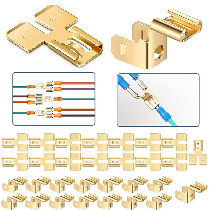 

ABJY-Piggyback Spade Connectors Quick Disconnect Electrical Wire Spade Terminals Adapter