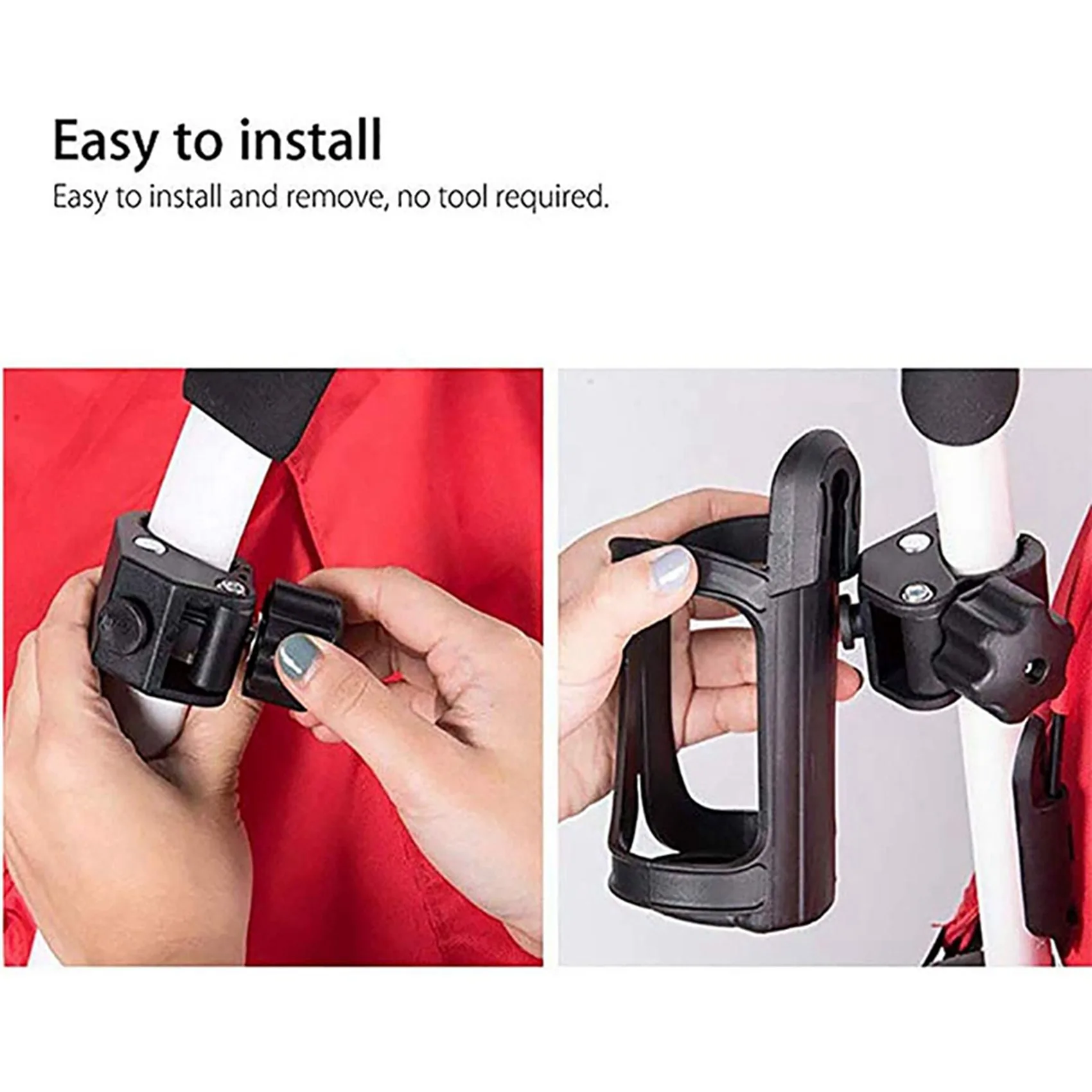 B05C-2X Bike Cup Holder Stroller Bottle Holders Universal 360 Degrees Rotation Antislip Cup Drink Holder For Baby