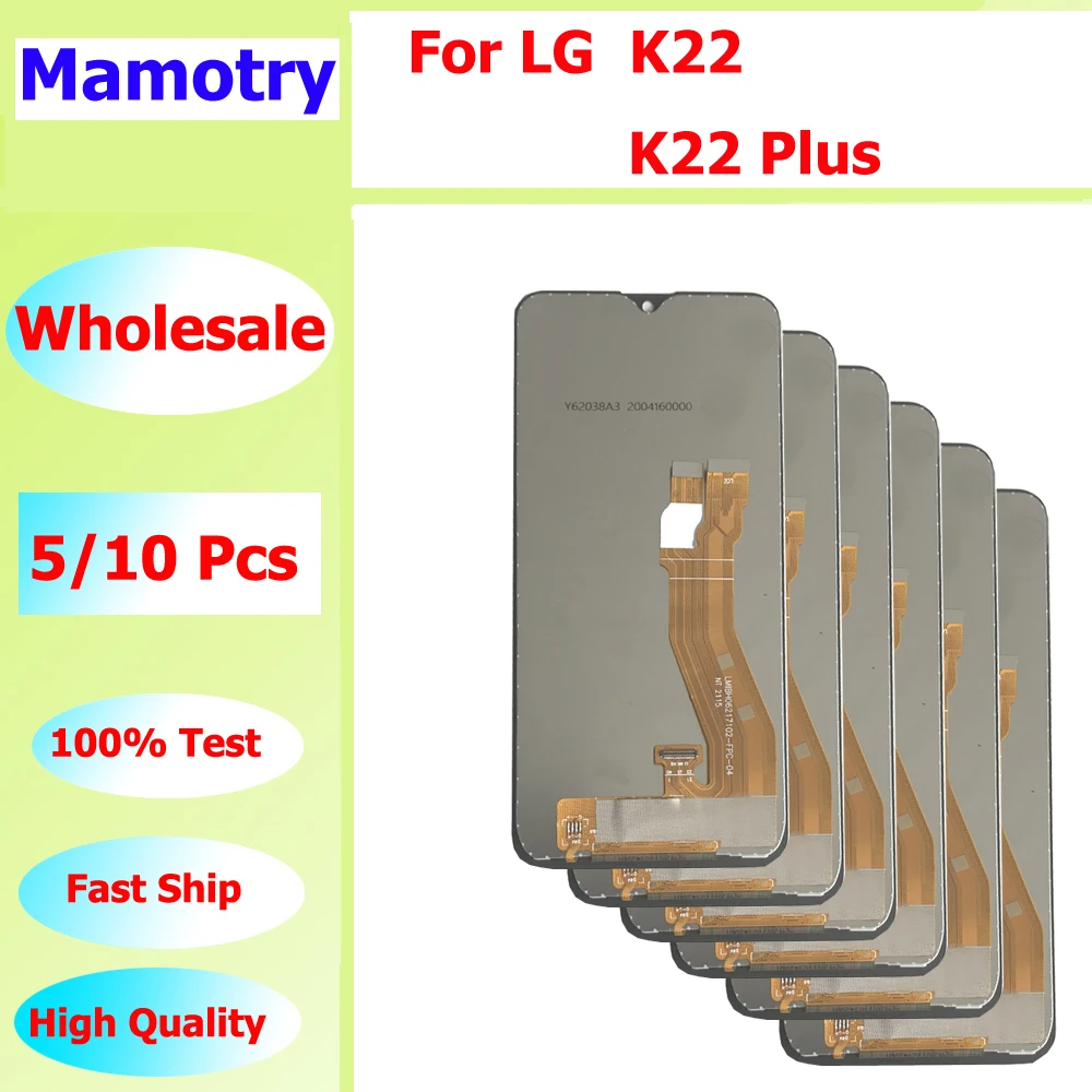 

Wholesale 5/10 pieces / Lot Original-self-weld For LG K22 Screen Lcd Display K22 Plus With Touch Assembly LM-K200BAW
