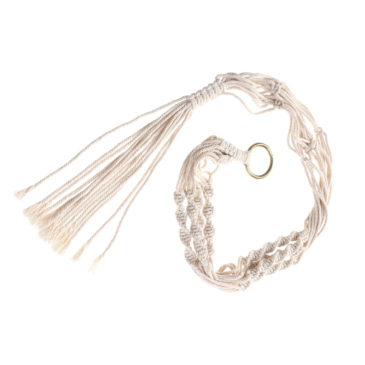 

Macrame Plant Hanger Handmade Cotton Plant Holder Durable Wall Hanging Basket Suitable Ceramic Metal Plastic Pots