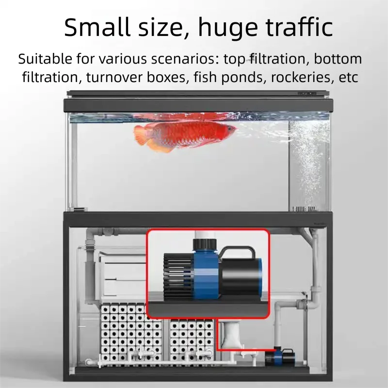 SUNSUN Aquarium Filtration Circulation Super Silent Variable Frequency Water Pump Low-pressure Suction Submersible Pump