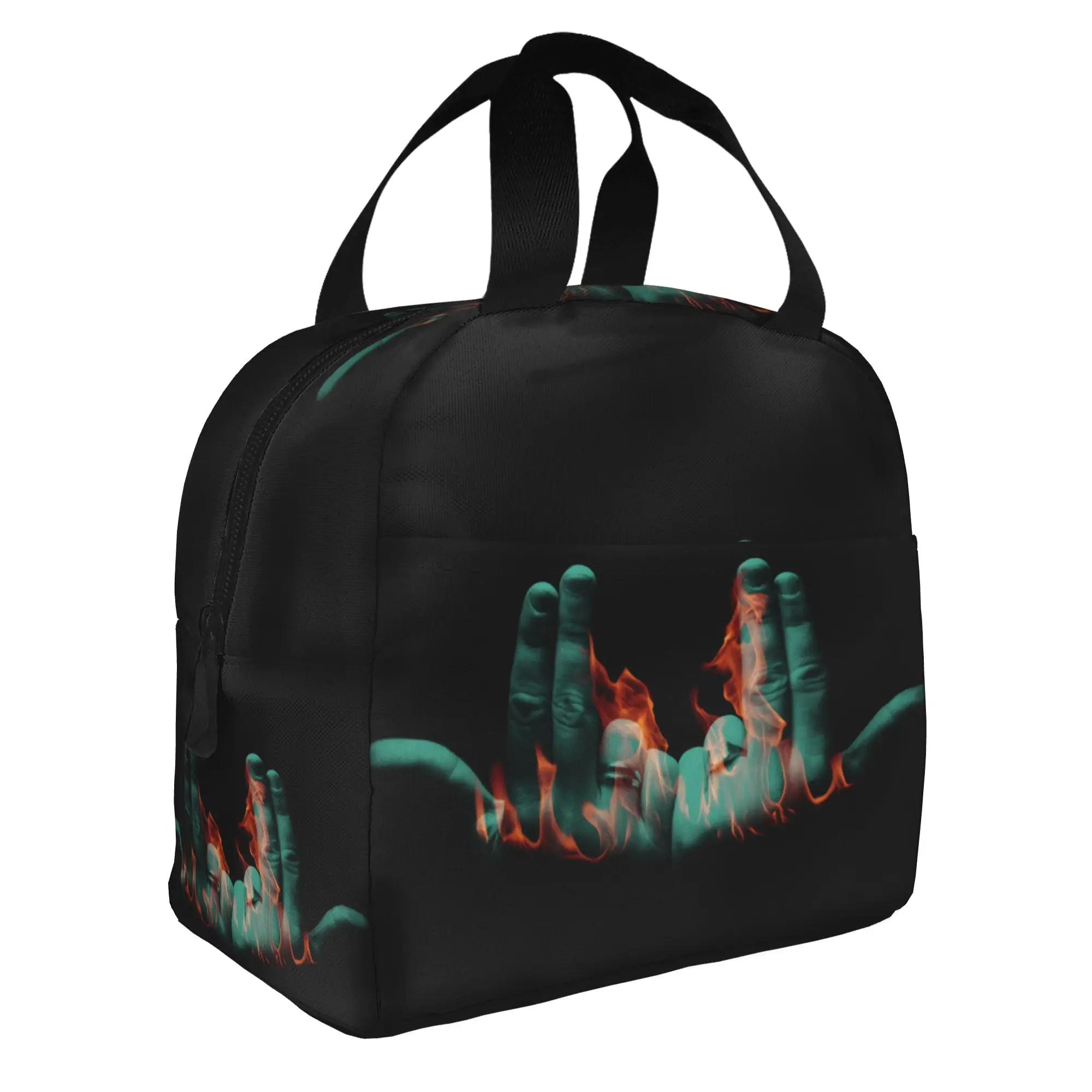 Jul Symbol Thermal Insulated Lunch Bags Women French Rapper Music Resuable Lunch Tote for School  Storage Food Box