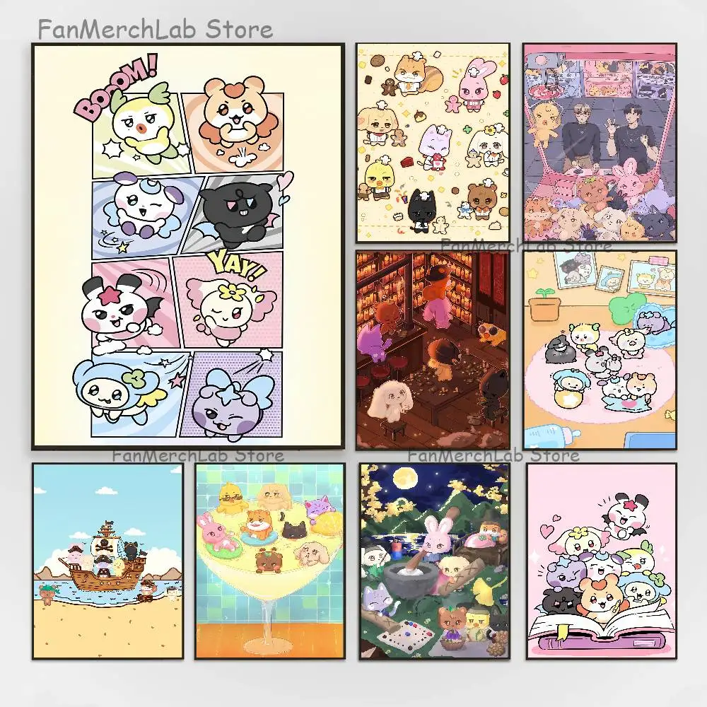 

Cute A-ANITEEZ Poster Multi-Purpose Wall Art for Living Room Bedroom Office Hallway Bar Home Decor Gift