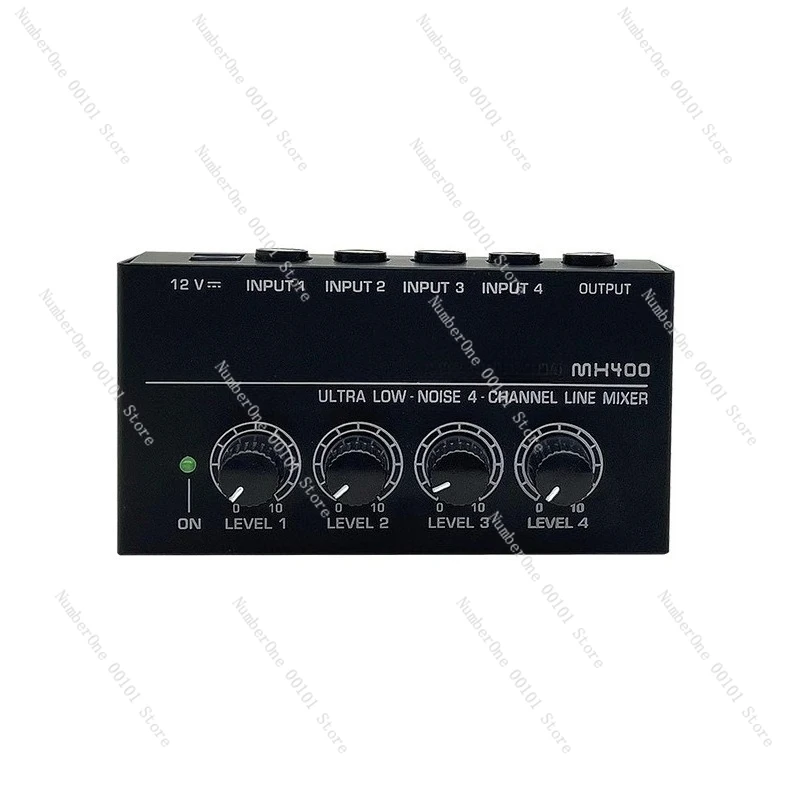 MX400 4-Channel Signal Mixer Four-In-One-Out Instrument Microphone Mixing Output Mixing Console Audio Mixing