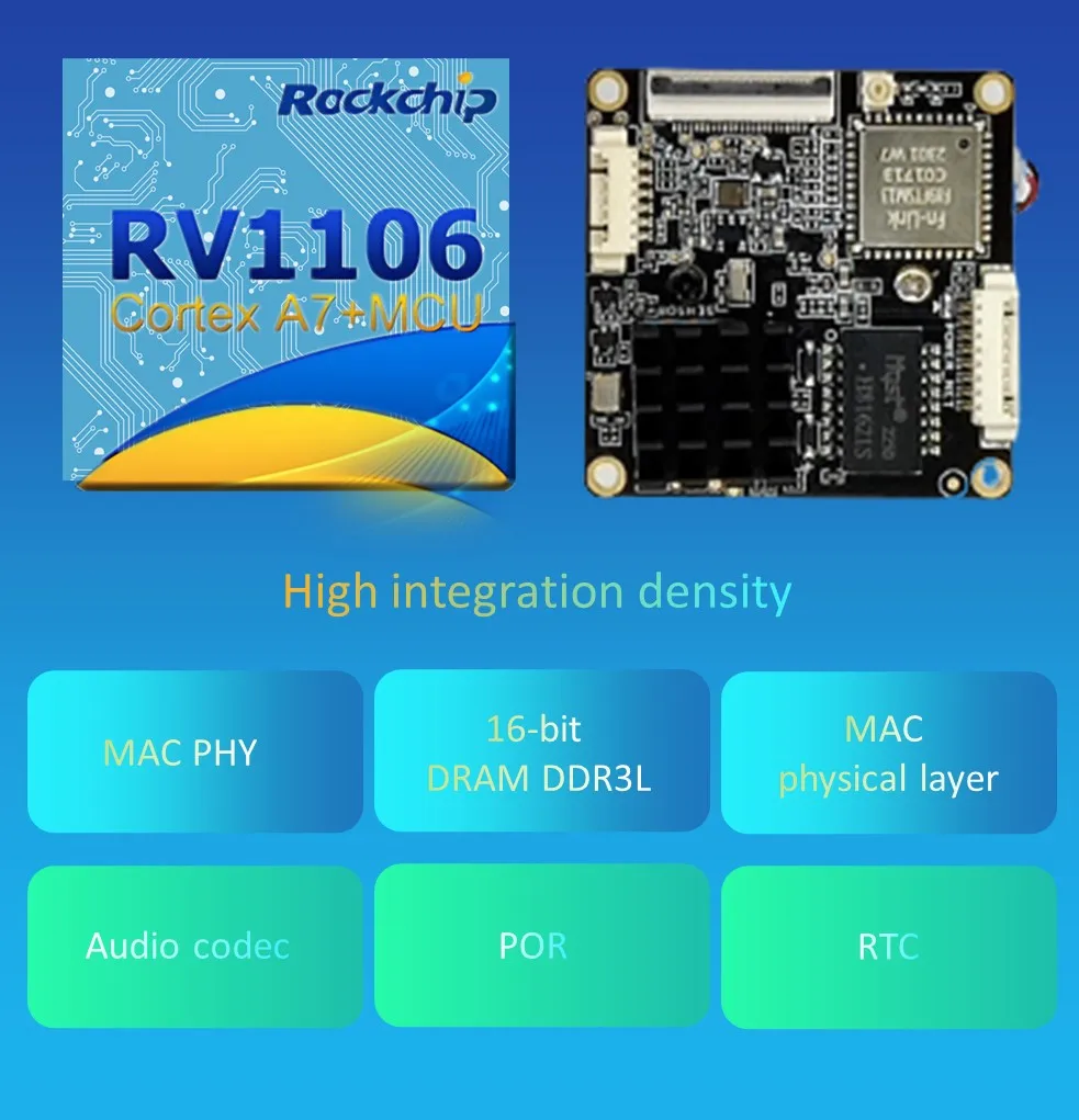 Imagem -02 - Módulo de Câmera ip Wifi Pequeno Rockchip Development Board Sistema Linux ai Vision Reconhecimento Facial Detecção de Segurança 1080p Rv1106