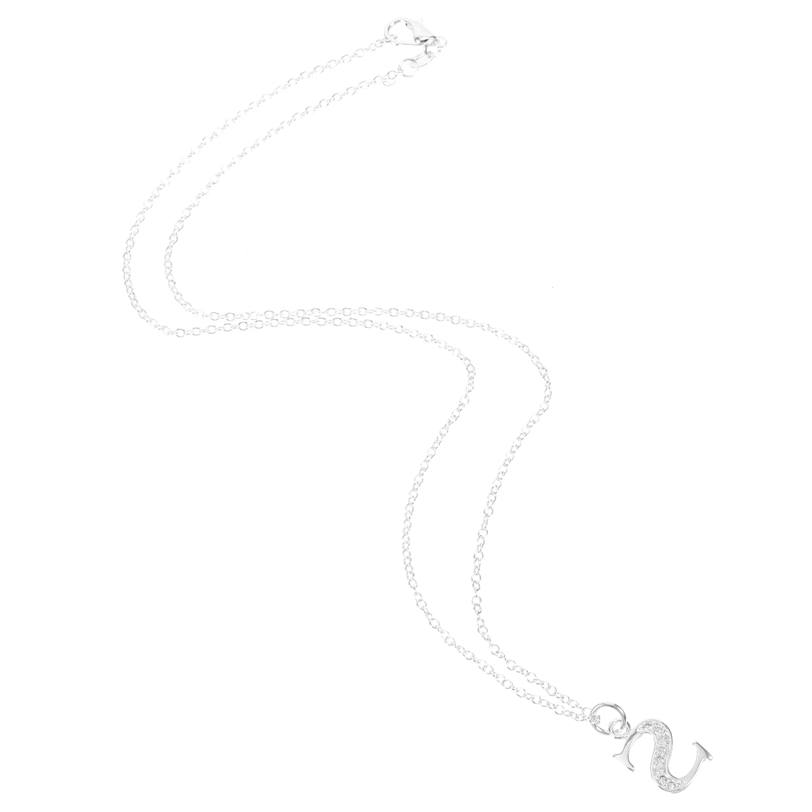 

Stunning S Shaped Necklace Surface High Quality Jewelry Women Initial Letter Necklaces Elegant Alphabet Necklaces