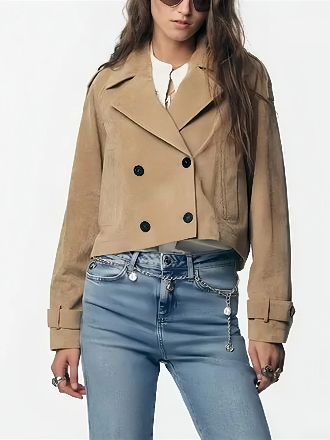 Faionable Casual Puur Leer Materiaal Herfst Nieuwe Collectie Damesjas Jaet Bovenkleding Hoge Kwaliteit Sensatie 30257