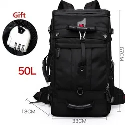 Bange 50L Waterproof Durable Travel Backpack Men Women Multifunction 17.3 Laptop Backpacks Male outdoor Luggage Bag mochilas