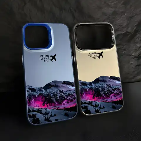 For lPhone 17 16 e 15 14 13 12 11 Pro Max Plus Phone Case For lMDColor Silver Shell T-The North Fashion F-Face