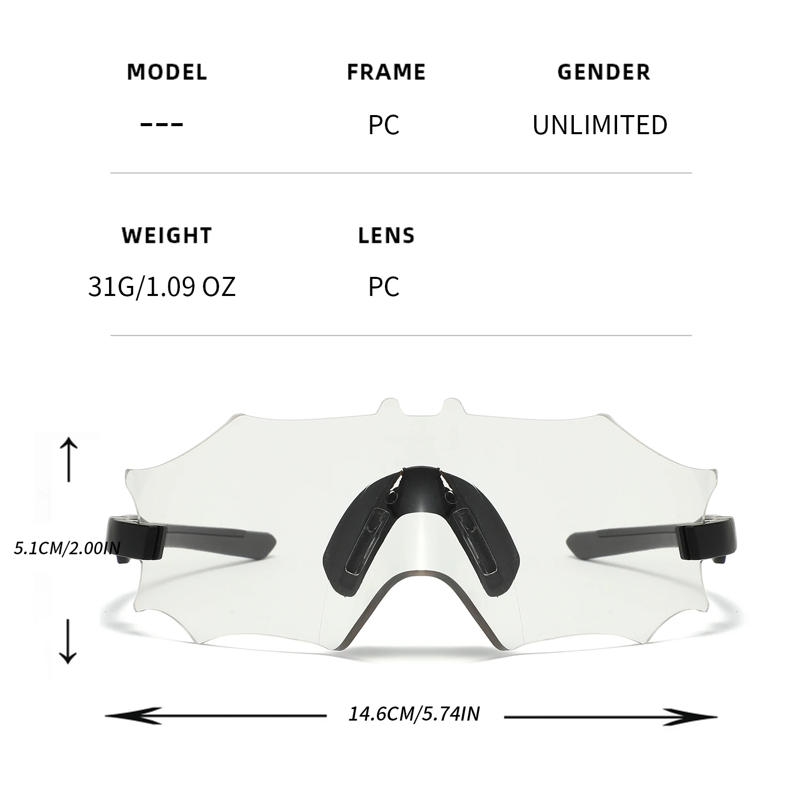 OMEKOL Men Women Photochromic Cycling Sunglasses Outdoor Sport Hiking Sun Glasses Road Bike Bicycle Eyewear Motorcycle Goggles