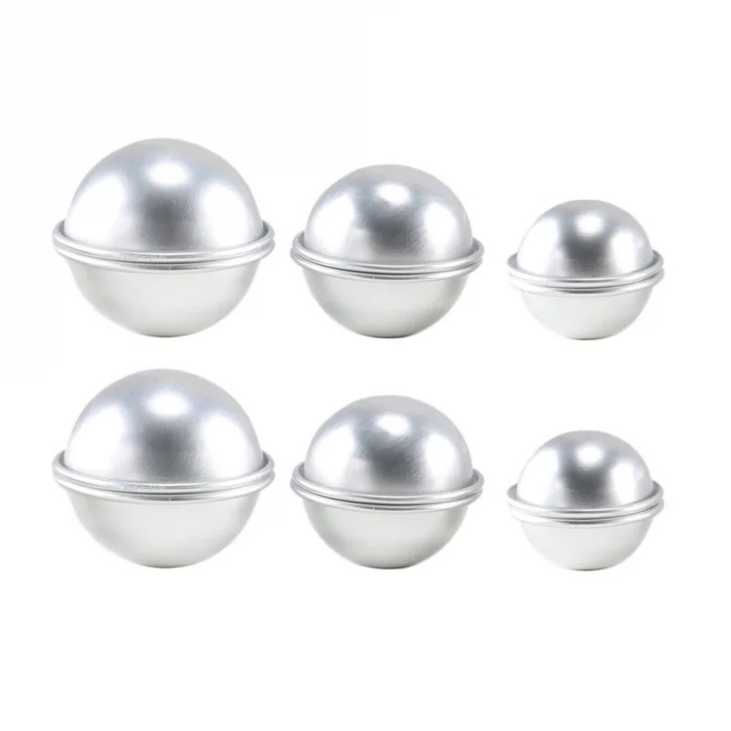 6Pcs Sphere Bath Bomb Molds, DIY Soap Making Kit, Round Ball Molds for Bath & Body Make Tools Craft Home Decoration