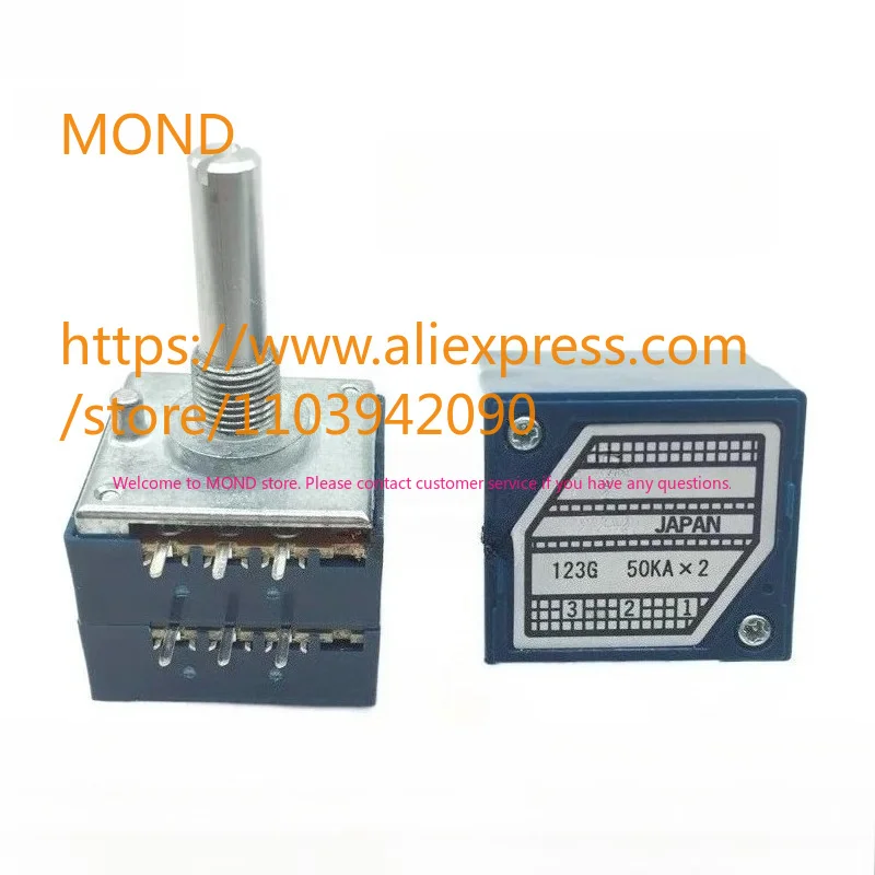 2pcs Dual Volume Potentiometer ALPS RK27 5KA 10KA 20KA 50KA 100KA 250KA 500KA 6Pins Rotary Switch