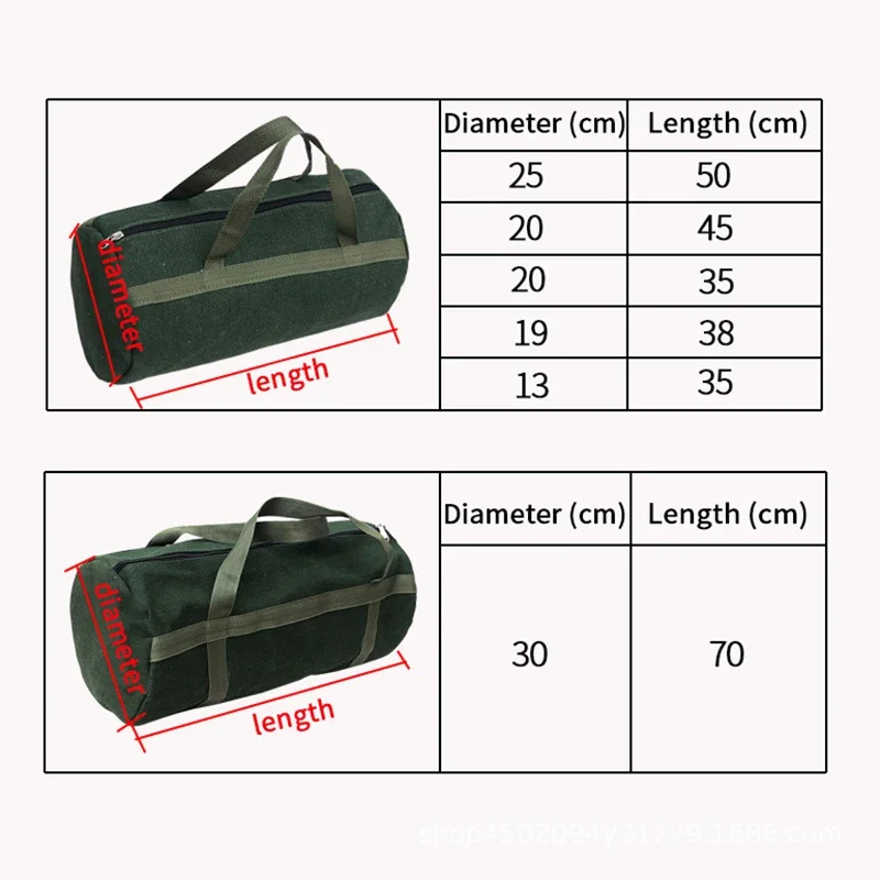 Durable Thicker Canvas Tool Bag Screwdriver Tools Packaging Large Capacity Repair Storage Pouch Electrical Tool Organizer
