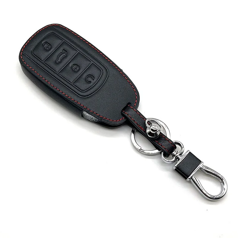 For Jaecoo J7 2023 2024 2025 Accessories Car Leather Remote Control Keychain Protective Cover Jaecoo 7 Buttons Smart Key Buckle