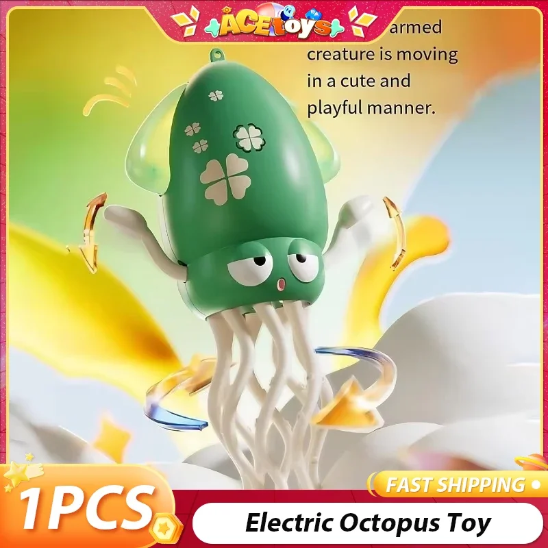 

Электрический танцевальный осьминог со светом и звуком, электрические игрушки-осьминоги, забавные милые развивающие электрические интерактивные робототехники