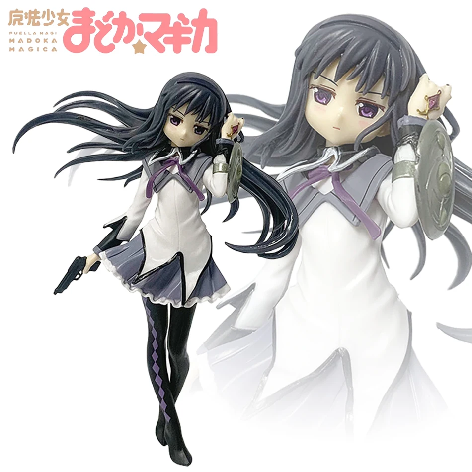 

17cm Puella Magi Madoka Magica Magical girl Anime Figure Action Figure Kawaii Akemi Homura cute Loli Collection Model Toy Gift